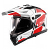 LS2 - CASCO MOTO ADVENTURE MX702 PIONEER II HILL 22.06 - BIANCO/ROSSO