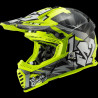 LS2 - CASCO MOTOCROSS BAMBINO MX437 FAST MINI EVO CRUSHER NERO/GIALLO FLUO/BIANCO