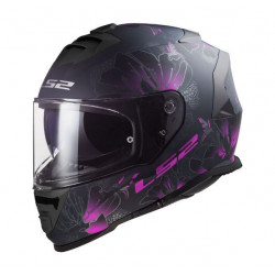 LS2 - CASCO MOTO INTEGRALE FF800 STORM II BURST NERO OPACO/VIOLA/ROSA