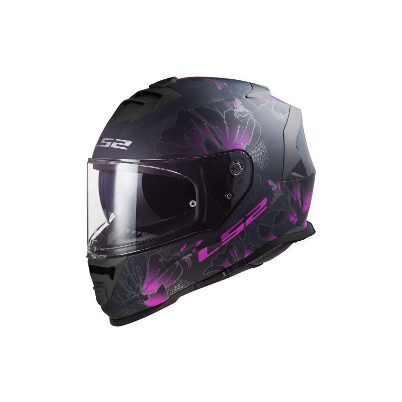 LS2 - CASCO MOTO INTEGRALE FF800 STORM II BURST NERO OPACO/VIOLA/ROSA LS2 - CASCO MOTO INTEGRALE FF800 STORM II BURST NERO OPACO/VIOLA/ROSA