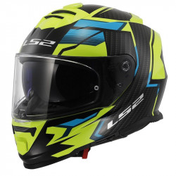LS2 - CASCO MOTO INTEGRALE FF800 STORM II TRACKER - NERO/GIALLO FLUO/AZZURRO