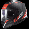 LS2 - CASCO MOTO INTEGRALE FF800 STORM NERVE NERO OPACO/ROSSO