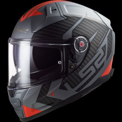 LS2 - CASCO MOTO INTEGRALE FF811 VECTOR II SPLITTER GRIGIO TITANIO OPACO/ROSSO