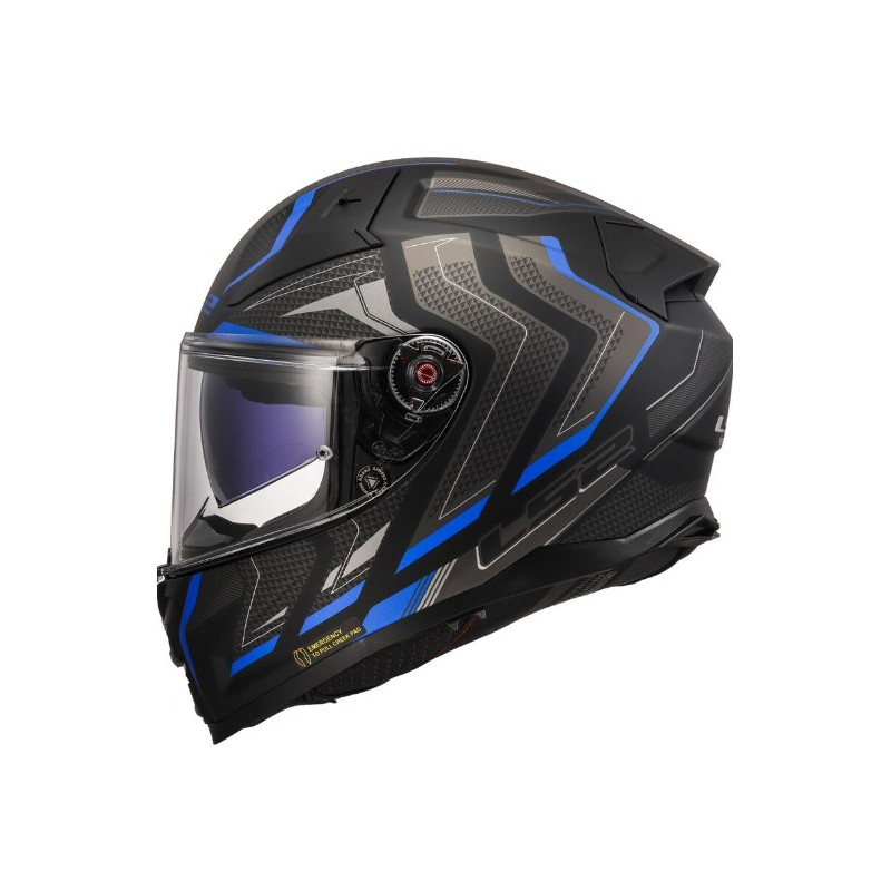 LS2 - CASCO MOTO INTEGRALE VECTOR II ALIZER FF811 - NERO/BLU