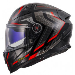 LS2 - CASCO MOTO INTEGRALE VECTOR II ALIZER FF811 - NERO/ROSSO