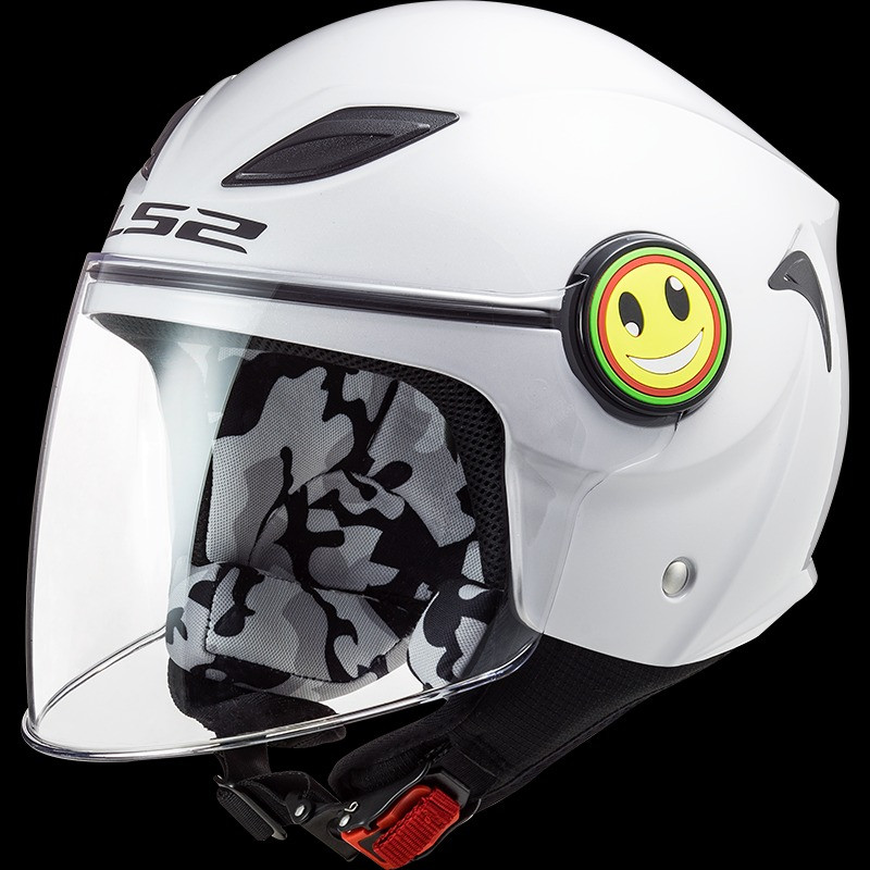 LS2 - CASCO MOTO JET BAMBINO OF602 FUNNY BIANCO