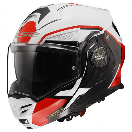 LS2 - CASCO MOTO MODULARE FF901 ADVANT X METRYK BIANCO/ROSSO/NERO
