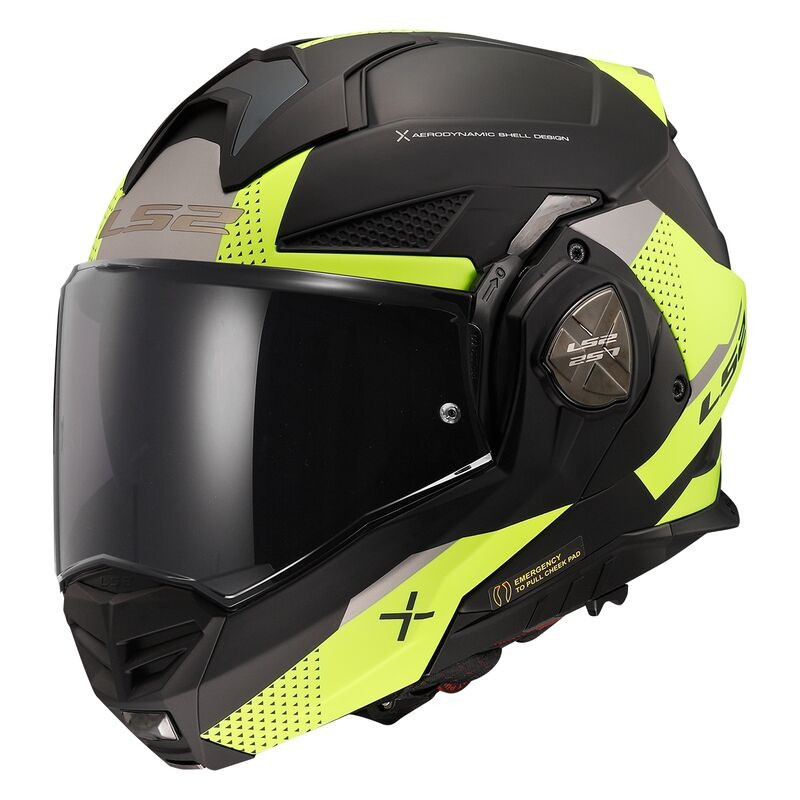 LS2 - CASCO MOTO MODULARE FF901 ADVANT X OBLIVION NERO/GIALLO FLUO LS2 - CASCO MOTO MODULARE FF901 ADVANT X OBLIVION NERO/GIALLO FLUO