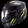 LS2 - CASCO MOTO MODULARE FF902 SCOPE SKID NERO/GIALLO FLUO