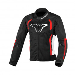 MACNA - GIACCA MOTO ESTIVA DONNA GRISCA - NERO/ROSSO/BIANCO