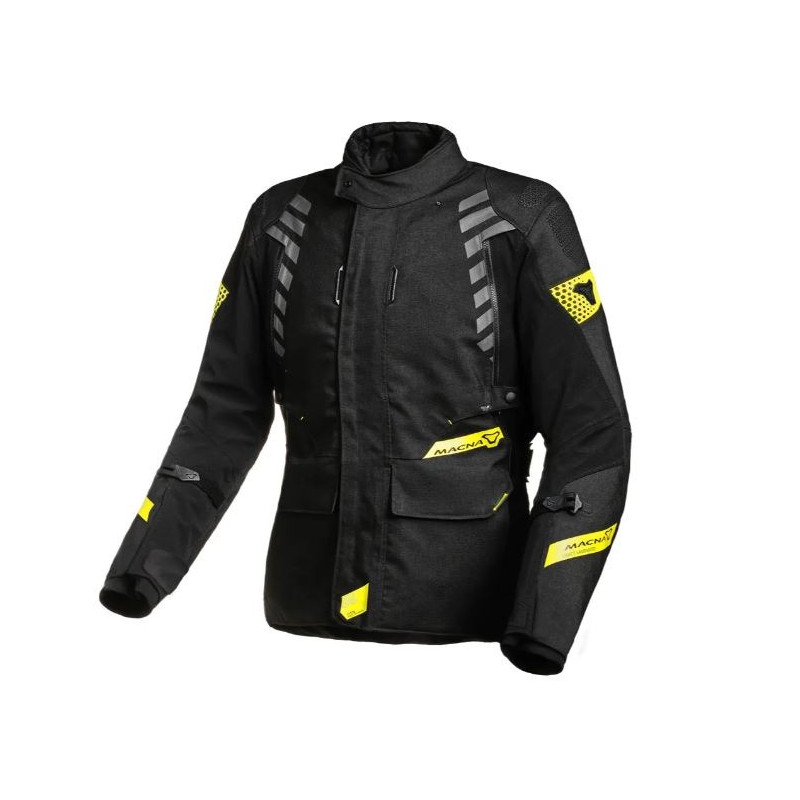 MACNA - GIACCA MOTO TOURING DONNA ULTIMAX - NERO/GIALLO FLUO MACNA - GIACCA MOTO TOURING DONNA ULTIMAX - NERO/GIALLO FLUO