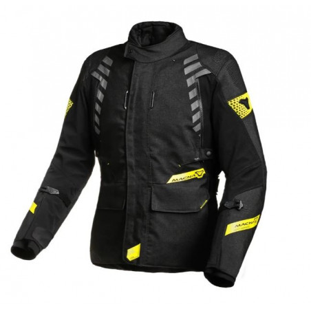 MACNA - GIACCA MOTO TOURING DONNA ULTIMAX - NERO/GIALLO FLUO