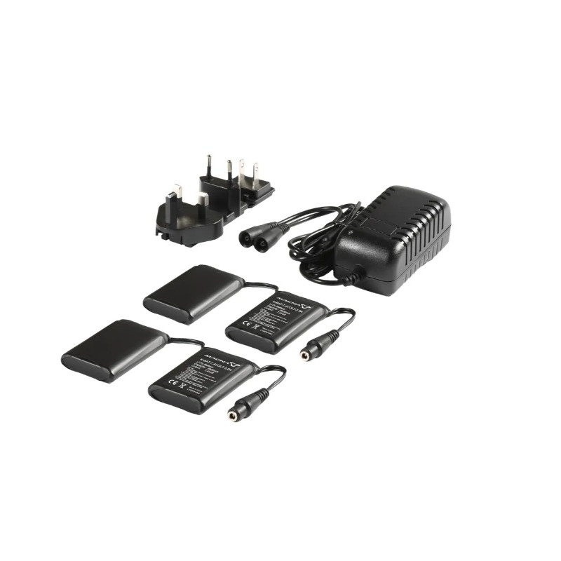 MACNA - KIT BATTERIA+CARICATORE 7,4V 3A GUANTI/CALZE