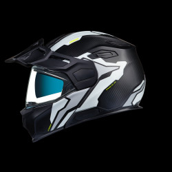 NEXX - CASCO MOTO ADVENTURE X.VILIJORD NOMAD CARBONIO OPACO/BIANCO/GIALLO FLUO