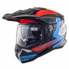 NOS - CASCO MOTO ADVENTURE NS-9 MIRAGE ROSSO/BLU/NERO
