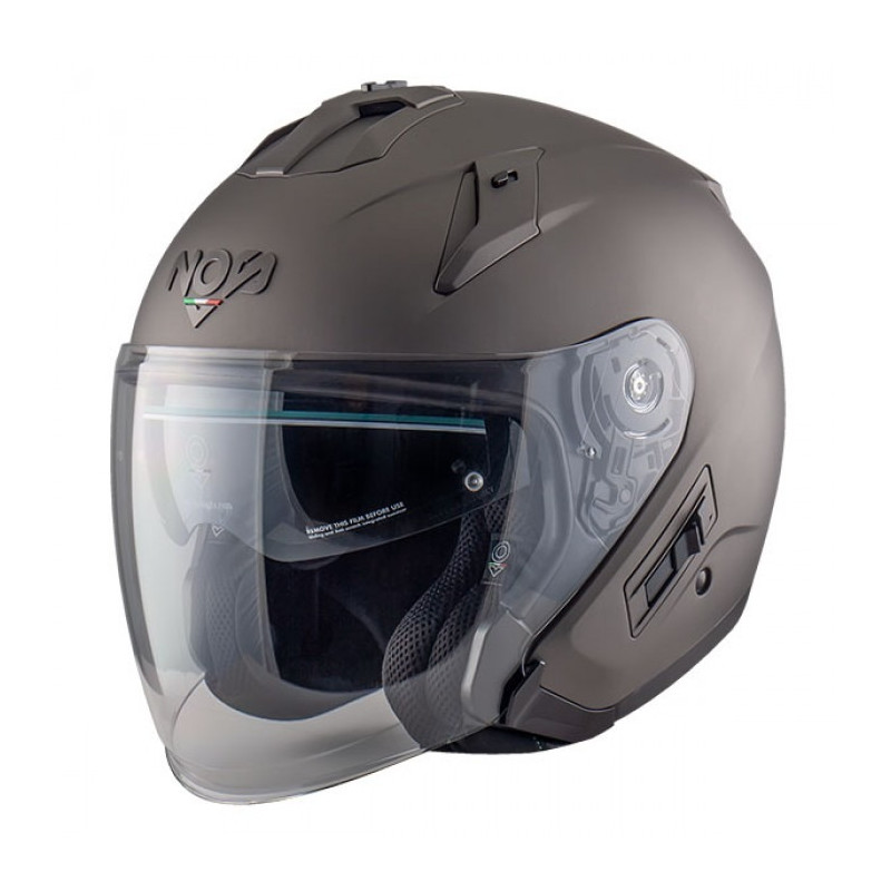 NOS - CASCO MOTO JET NS-2 GRIGIO OPACO NOS - CASCO MOTO JET NS-2 GRIGIO OPACO
