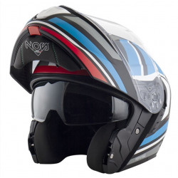 NOS - CASCO MOTO MODULARE NS-14 NITRO - NERO/ROSSO/BLU/BIANCO