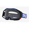 OAKLEY - MASCHERINA MOTOCROSS AIRBRAKE MX MOTO - LENTE TRASPARENTE - BLU/NERO