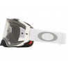 OAKLEY - MASCHERINA MOTOCROSS AIRBRAKE MX TUFF BLOCKS WHITE - LENTE TRASPARENTE - BIANCO