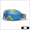 OAKLEY - MASCHERINA MOTOCROSS CROWBAR CAMO VINE NIGHT BLUE GREEN - LENTE ICE IRIDIUM & CLEAR - BLU/VERDE - BLU/VERDE