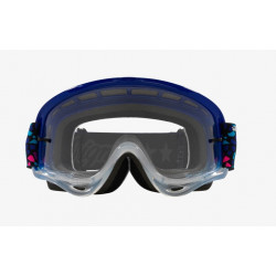 OAKLEY - MASCHERINA MOTOCROSS O-FRAME MX TROY LEE DESIGNS - LENTE TRASPARENTE - BLU/ROSA