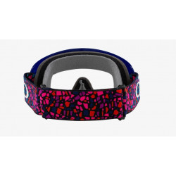 OAKLEY - MASCHERINA MOTOCROSS O-FRAME MX TROY LEE DESIGNS - LENTE TRASPARENTE - BLU/ROSA