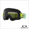 OAKLEY - MASCHERINA O FRAME MX MOTO CHECKS - LENTE DARK GREY - NERO/GIALLO/AZZURRO