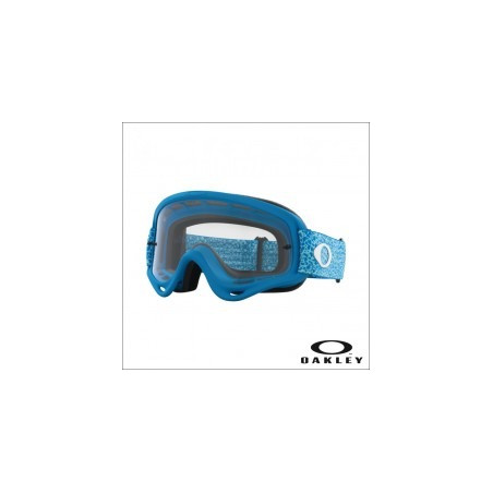 OAKLEY - MASCHERINA O FRAME MX MOTO CRACKLE - LENTE TRASPARENTE - BLU/AZZURRO
