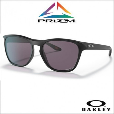 OAKLEY - OCCHIALI DA SOLE MANORBURN MATTE BLACK - LENTE PRIZM GREY