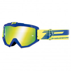 PROGRIP - MASCHERINA MOTOCROSS PZ3201 ATZAKI LENTE GIALLA - BLU/GIALLO FLUO
