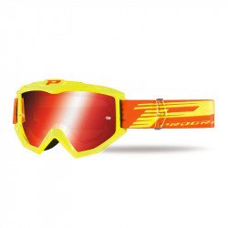 PROGRIP - MASCHERINA MOTOCROSS PZ3201 ATZAKI LENTE ROSSA - GIALLO FLUO/ARANCIONE