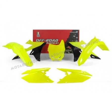 RACETECH - KIT PLASTICHE SUKUZI RMZ 450 2018 GIALLO FLUO