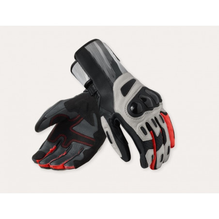REV'IT - GUANTI MOTO PELLE METIS 2 - NERO/GRIGIO/ROSSO