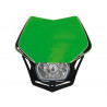 RACETECH - MASCHERINA PORTAFARO V-FACE FULL LED VERDE/NERO