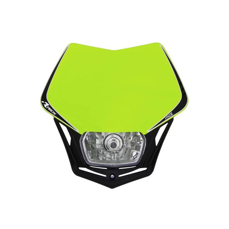RACETECH - MASCHERINA PORTAFARO V-FACE GIALLO FLUO/NERO RACETECH - MASCHERINA PORTAFARO V-FACE GIALLO FLUO/NERO