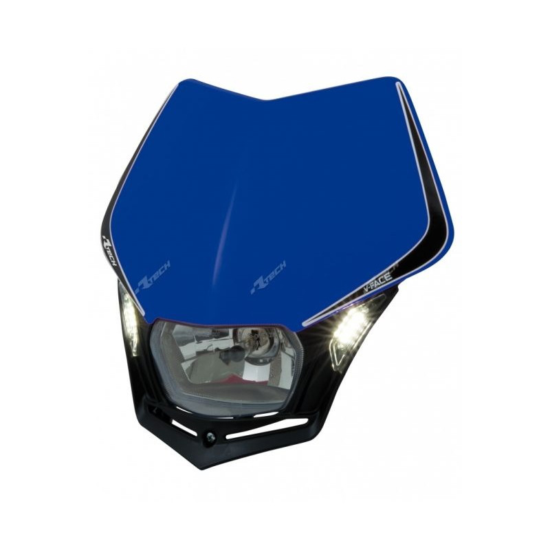 RACETECH - MASCHERINA PORTAFARO V-FACE LED BLU/NERO RACETECH - MASCHERINA PORTAFARO V-FACE LED BLU/NERO