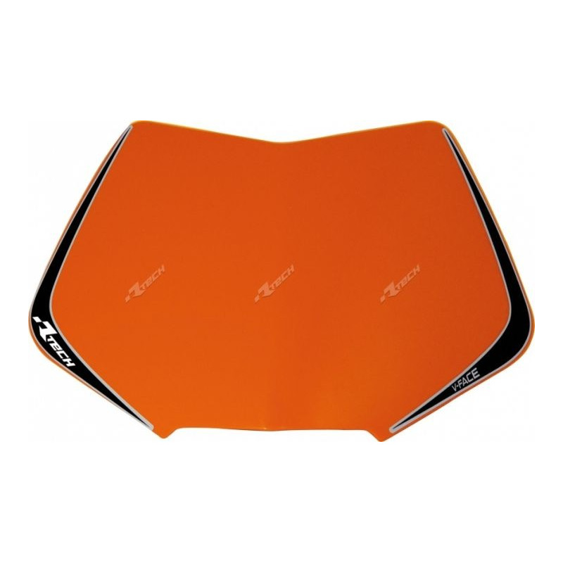 RACETECH - RICAMBIO TABELLA PORTANUMERO MASCHERINA V-FACE ARANCIONE