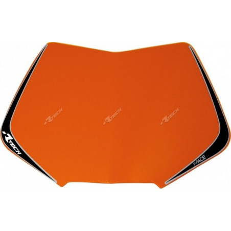 RACETECH - RICAMBIO TABELLA PORTANUMERO MASCHERINA V-FACE ARANCIONE