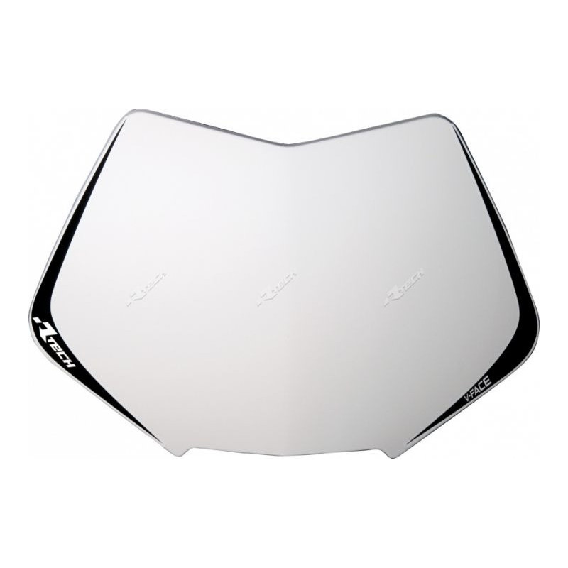 RACETECH - RICAMBIO TABELLA PORTANUMERO MASCHERINA V-FACE BIANCO