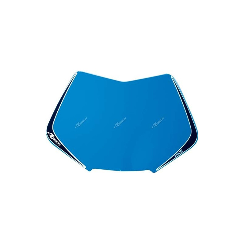 RACETECH - RICAMBIO TABELLA PORTANUMERO MASCHERINA V-FACE BLU TM