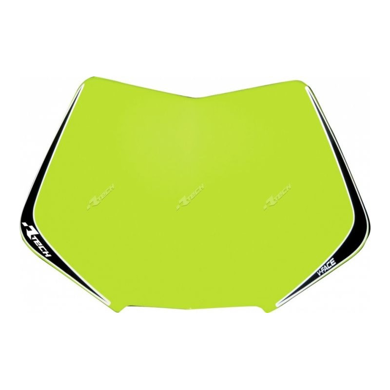 RACETECH - RICAMBIO TABELLA PORTANUMERO MASCHERINA V-FACE GIALLO FLUO