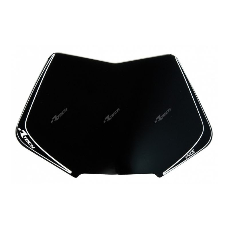 RACETECH - RICAMBIO TABELLA PORTANUMERO MASCHERINA V-FACE - NERO