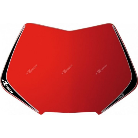 RACETECH - RICAMBIO TABELLA PORTANUMERO MASCHERINA V-FACE - ROSSO