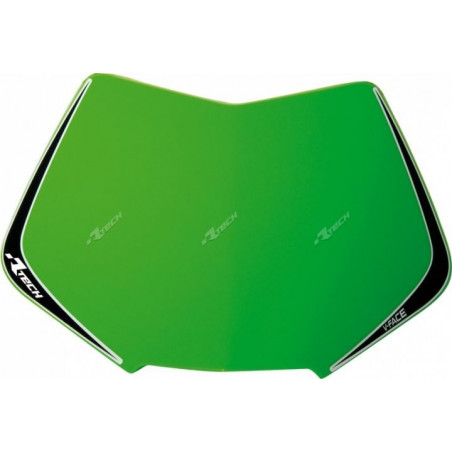 RACETECH - RICAMBIO TABELLA PORTANUMERO MASCHERINA V-FACE VERDE