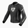REV'IT - GIACCA MOTO IN PELLE DONNA XENA 3 - NERO/BIANCO