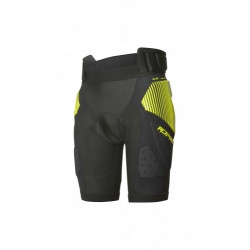 ACERBIS - PANTALONCINI OFF-ROAD CON PROTEZIONI RUSH - NERO/GIALLO FLUO