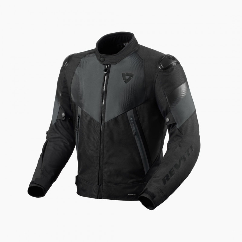 REV'IT - GIACCA MOTO IN TESSUTO CONTROL H2O - NERO/GRIGIO