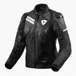 REV'IT - GIACCA MOTO IN TESSUTO DONNA APEX H20 - NERO/GRIGIO