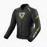 REV'IT - GIACCA MOTO IN TESSUTO SPRINT H2O - NERO/GIALLO FLUO
