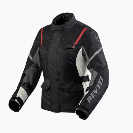 REV'IT - GIACCA MOTO TOURING DONNA HORIZON 3 H20 - NERO/ROSSO